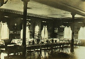 Sala jadalna w Hotelu Milera 1907r.